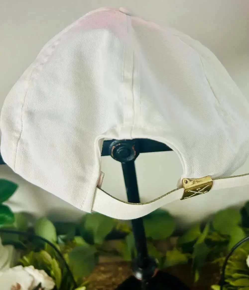 Vintage Bryan Foods Rope Hat Golf Brass Buckle Strapback Cap Mississippi Promo